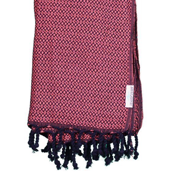 Salt Rag Beach Towel - "Orange Barnacle Rag" [Sand Free Turkish Beach Towel] - Picture 6 of 6